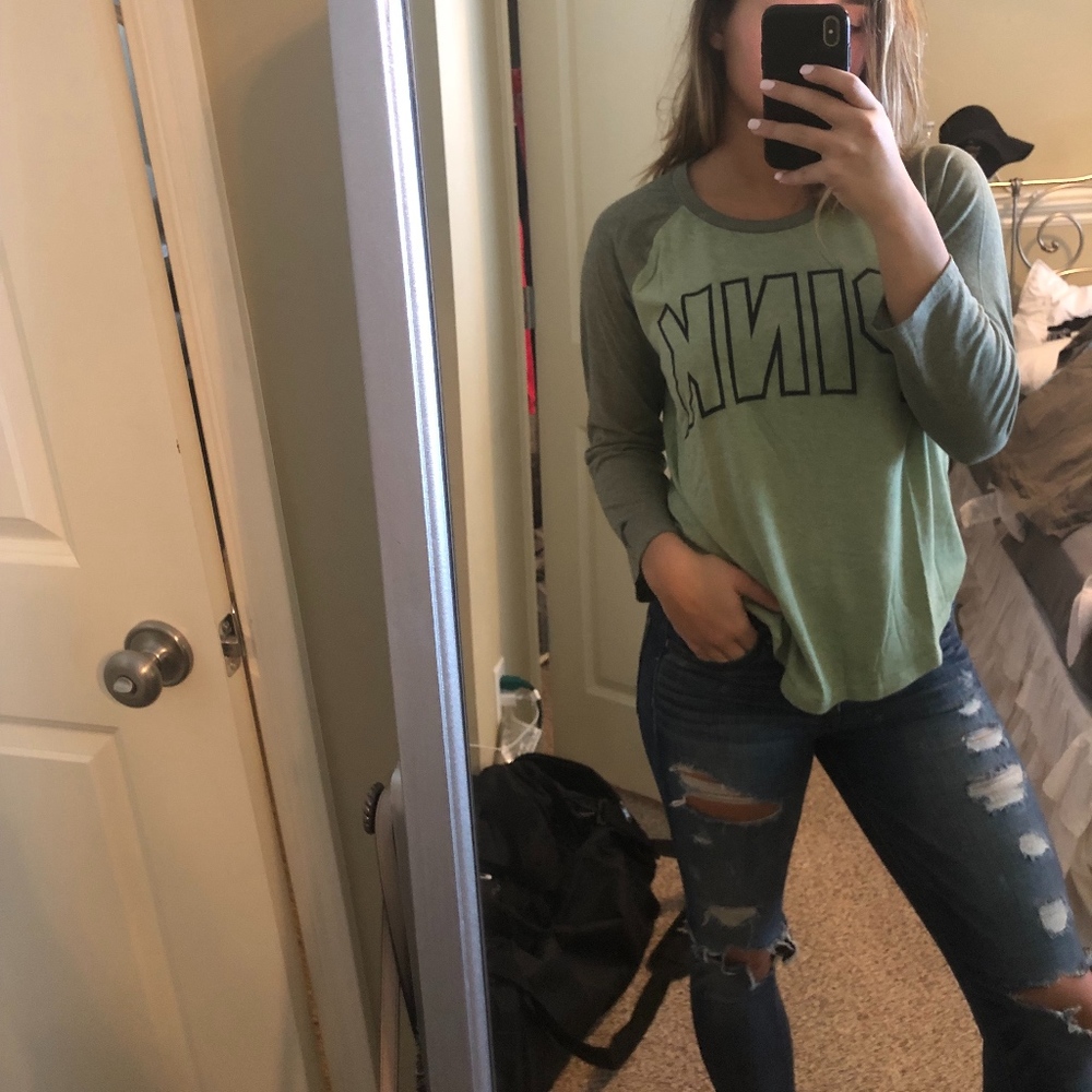 Long sleeve T Green